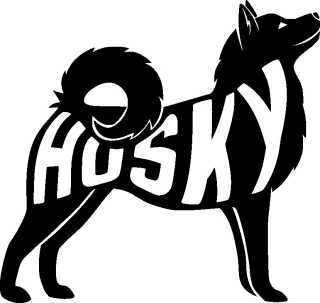 Stickers Husky dog