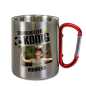 Preview: Edelstahltasse mit Karabiner Preview: Edelstahltasse mit Karabiner