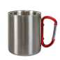 Preview: Edelstahltasse mit Karabiner Preview: Edelstahltasse mit Karabiner