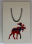 Preview: Aluminum Bookmark Moose Norway 50 x 75 mm