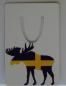 Preview: Aluminum Bookmark Sverige Moose 50 x 75 mm