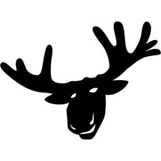 Sticker moose head