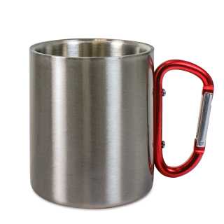 Edelstahltasse mit Karabiner