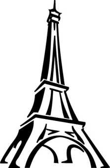 Sticker Eiffel tower paris