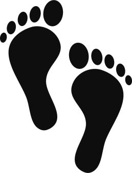 Stickers footprint