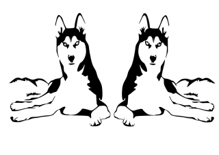 Sticker Dog Husky