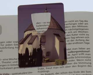 Aluminum Bookmark Bornholm Denmark 50 x 75 mm