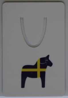 Aluminum Bookmark Sverige Dalahorse 50 x 75 mm