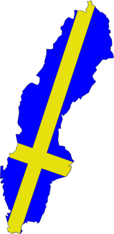 Aufkleber Schwedenflagge