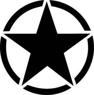 Sticker emblem US Army Star