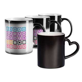 Color changing mug with magic thermal effect