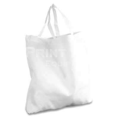 Einkaufstasche weiß mit Henkel, Größe 45 x 42 x 9,5 cm (BxHxT)