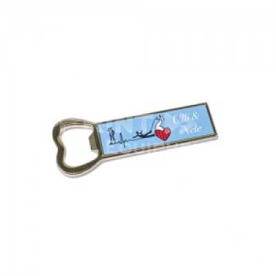 Metall-Flaschenöffner magnetisch, Farbe Silber, Größe 90 x 22 mm Metall-Flaschenöffner magnetisch, Farbe Silber, Größe 90 x 22 mm