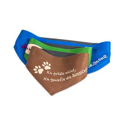 Dog bandana white with Velcro