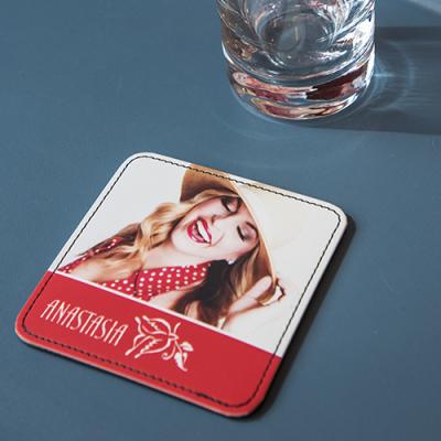 Leather coasters