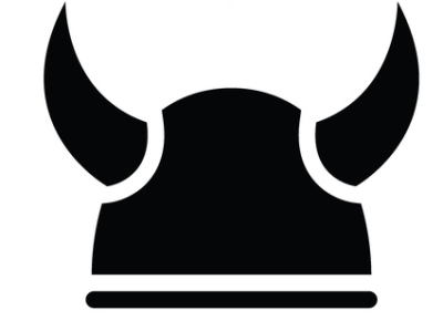 Sticker Viking helmet