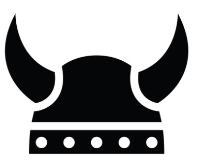 Sticker Viking helmet